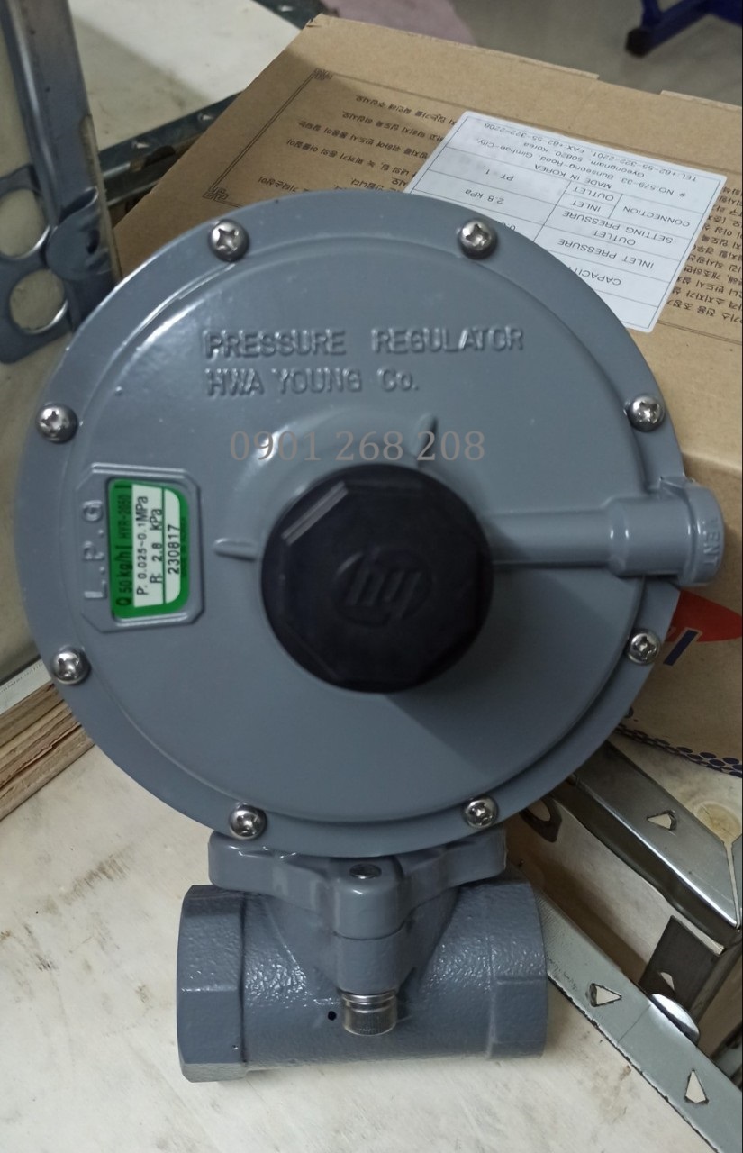 van điều áp Hwayoung HYR-2050 2.8kPa 50kg/h